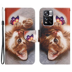 Cross Texture Pattern Printing Leather Stand Wallet Cover Flip Phone Case with Hand Strap for Xiaomi Redmi Note 11 Pro 5G (China) (MediaTek)/Note 11 Pro+ 5G