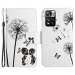 Cross Texture Pattern Printing Leather Stand Wallet Cover Flip Phone Case with Hand Strap for Xiaomi Redmi Note 11 Pro 5G (China) (MediaTek)/Note 11 Pro+ 5G