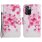 Cross Texture Pattern Printing Leather Stand Wallet Cover Flip Phone Case with Hand Strap for Xiaomi Redmi Note 11 Pro 5G (China) (MediaTek)/Note 11 Pro+ 5G