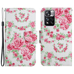 Cross Texture Pattern Printing Leather Stand Wallet Cover Flip Phone Case with Hand Strap for Xiaomi Redmi Note 11 Pro 5G (China) (MediaTek)/Note 11 Pro+ 5G