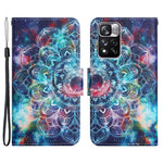 Cross Texture Pattern Printing Leather Stand Wallet Cover Flip Phone Case with Hand Strap for Xiaomi Redmi Note 11 Pro 5G (China) (MediaTek)/Note 11 Pro+ 5G