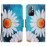For Xiaomi Redmi Note 11 5G (China) (MediaTek)/Note 11T 5G/Note 11S 5G Cross Texture PU Leather Cover Pattern Printing Flip Wallet Stand Protective Phone Case with Strap