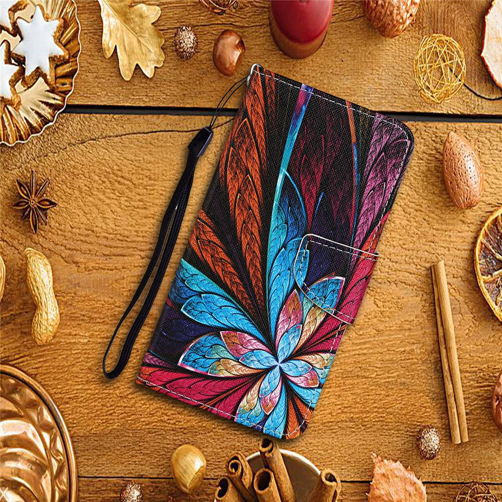 Fashionable Pattern Printing PU Leather Wallet Phone Case Stand Flip Full Body Shockproof Protective Cover for Xiaomi Redmi Note 11 Pro 5G (China) (MediaTek)/Note 11 Pro+ 5G