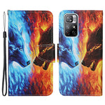 Modernt mönstertryck PU-läder plånboksfodral för mobil, stativ, fällbart skal, stötsäkert skydd för Xiaomi Redmi Note 11 Pro 5G (Kina) (MediaTek)/Note 11 Pro+ 5G