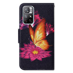 For Xiaomi Redmi Note 11 5G (China) (MediaTek)/Note 11T 5G/Note 11S 5G Pattern Printing TPU+PU Leather Wallet Phone Case Stand Flip Full Body Shockproof Protective Cover