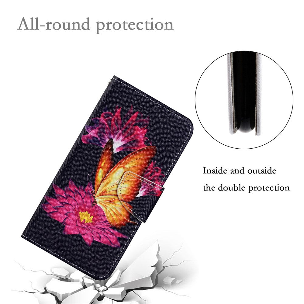 For Xiaomi Redmi Note 11 5G (China) (MediaTek)/Note 11T 5G/Note 11S 5G Pattern Printing TPU+PU Leather Wallet Phone Case Stand Flip Full Body Shockproof Protective Cover
