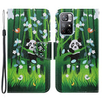 For Xiaomi Redmi Note 11 5G (China) (MediaTek)/Note 11T 5G/Note 11S 5G Pattern Printing TPU+PU Leather Wallet Phone Case Stand Flip Full Body Shockproof Protective Cover