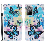 For Xiaomi Redmi Note 11 5G (China) (MediaTek)/Note 11T 5G/Note 11S 5G Pattern Printing TPU+PU Leather Wallet Phone Case Stand Flip Full Body Shockproof Protective Cover