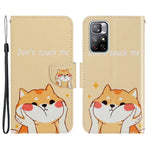 For Xiaomi Redmi Note 11 5G (China) (MediaTek)/Note 11T 5G/Note 11S 5G Pattern Printing Cross Texture PU Leather Wallet Case Magnetic Flip Stand Folio Cover with Strap