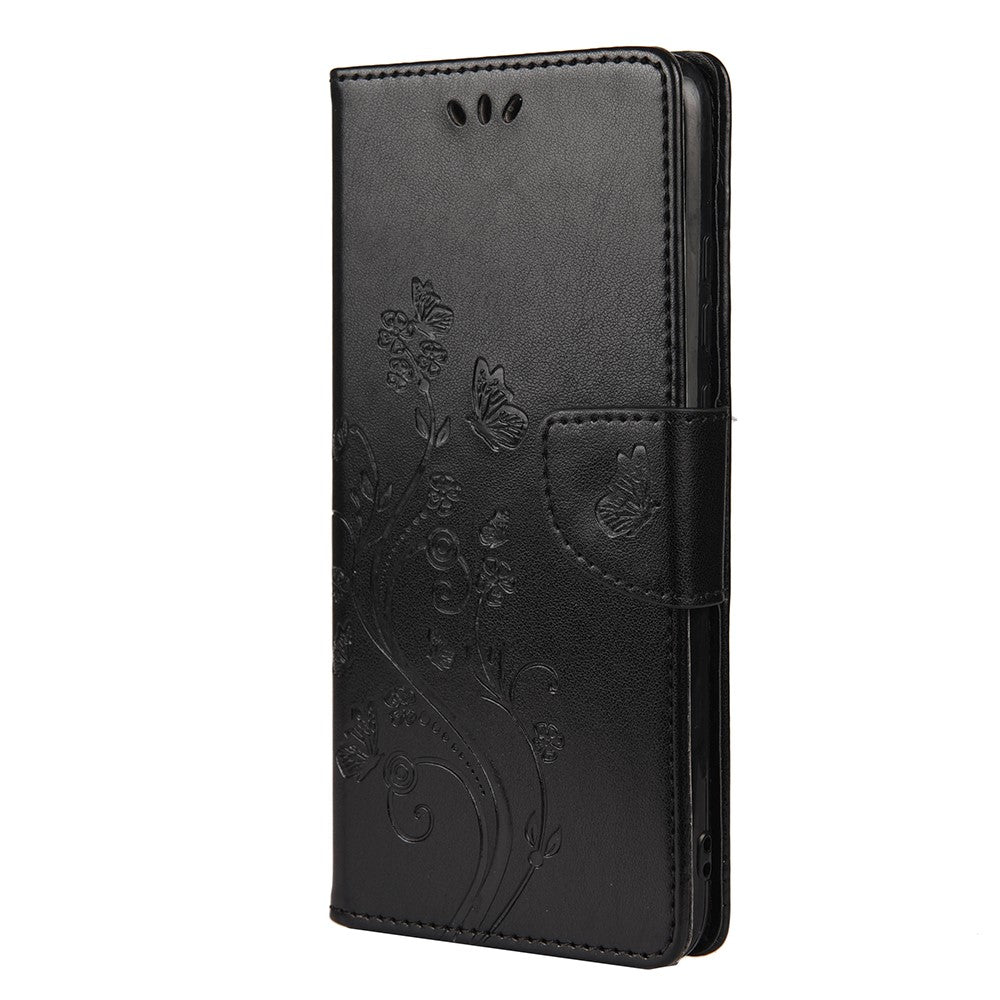 Imprinted Butterfly Flower Pattern PU Leather Magnetic Flip Cover Stand Feature Wallet Phone Case for Xiaomi Redmi Note 11 Pro 5G (China) (MediaTek)/Note 11 Pro+ 5G
