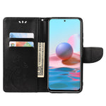 Magnetiskt fällbart fodral i PU-läder med stativ och tryck, plånboksfodral för Xiaomi Redmi Note 11 Pro 5G (Kina) (MediaTek)/Note 11 Pro+ 5G