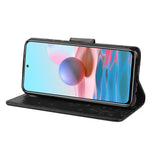 Imprinted Butterfly Flower Pattern PU Leather Magnetic Flip Cover Stand Feature Wallet Phone Case for Xiaomi Redmi Note 11 Pro 5G (China) (MediaTek)/Note 11 Pro+ 5G