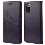 Imprinted Butterfly Flower Pattern PU Leather Magnetic Flip Cover Stand Feature Wallet Phone Case for Xiaomi Redmi Note 11 Pro 5G (China) (MediaTek)/Note 11 Pro+ 5G