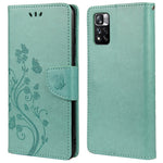 Imprinted Butterfly Flower Pattern PU Leather Magnetic Flip Cover Stand Feature Wallet Phone Case for Xiaomi Redmi Note 11 Pro 5G (China) (MediaTek)/Note 11 Pro+ 5G