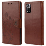 Imprinted Butterfly Flower Pattern PU Leather Magnetic Flip Cover Stand Feature Wallet Phone Case for Xiaomi Redmi Note 11 Pro 5G (China) (MediaTek)/Note 11 Pro+ 5G