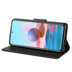 Xiaomi Redmi Note 11 5G (Kina) (MediaTek)/Note 11T 5G/Note 11S 5G Stötdämpande tryck Vacker fjärilsblomma Skyddande mobilskal Flip Stativ Plånbok Läderfodral
