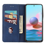 Skin-touch Feeling Stand Wallet Color Splicing Phone Case Leather Cover for Xiaomi Redmi Note 11 Pro 5G (China) (MediaTek)/Note 11 Pro+ 5G
