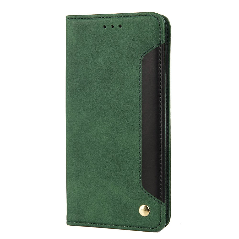 For Xiaomi Redmi Note 11 5G (China) (MediaTek)/Note 11T 5G/Note 11S 5G Color Splicing Full Protection Leather Stand Wallet Cover Phone Case
