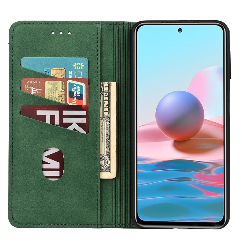 Xiaomi Redmi Note 11 5G (Kina) (MediaTek)/Note 11T 5G/Note 11S 5G Färgskarvning Fullt skyddande läderstativ Plånboksfodral