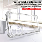 IMAK Four Corner Airbags Shockproof Transparent TPU Phone Case Cover with Screen Protector for Xiaomi Redmi Note 11 Pro+ 5G/Redmi Note 11 Pro 5G (China) (MediaTek)
