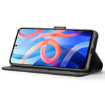 LC.IMEEKE PU Leather Foldable Stand Phone Case Flip Cover with Wallet Design for Xiaomi Redmi Note 11 5G (China) (MediaTek)/Redmi Note 11T 5G/Redmi Note 11S 5G