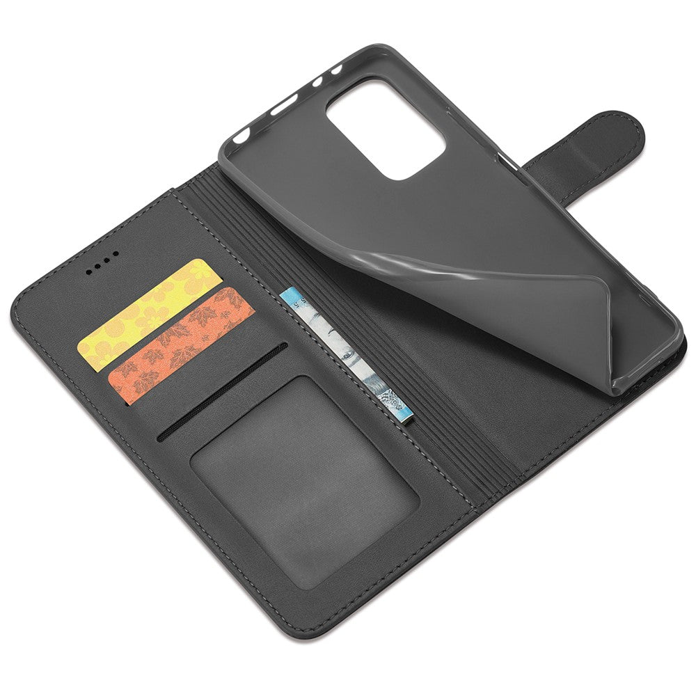 LC.IMEEKE PU Leather Foldable Stand Phone Case Flip Cover with Wallet Design for Xiaomi Redmi Note 11 5G (China) (MediaTek)/Redmi Note 11T 5G/Redmi Note 11S 5G
