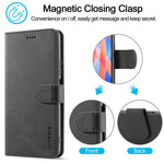 LC.IMEEKE PU Leather Foldable Stand Phone Case Flip Cover with Wallet Design for Xiaomi Redmi Note 11 5G (China) (MediaTek)/Redmi Note 11T 5G/Redmi Note 11S 5G