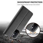 LC.IMEEKE PU Leather Foldable Stand Phone Case Flip Cover with Wallet Design for Xiaomi Redmi Note 11 5G (China) (MediaTek)/Redmi Note 11T 5G/Redmi Note 11S 5G