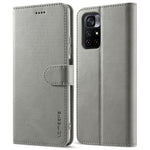 LC.IMEEKE PU Leather Foldable Stand Phone Case Flip Cover with Wallet Design for Xiaomi Redmi Note 11 5G (China) (MediaTek)/Redmi Note 11T 5G/Redmi Note 11S 5G
