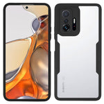Kameralinsskydd Akryl + TPU Heltäckande Hybrid Mobilskal med PET-skärmfilm för Xiaomi 11T/11T Pro