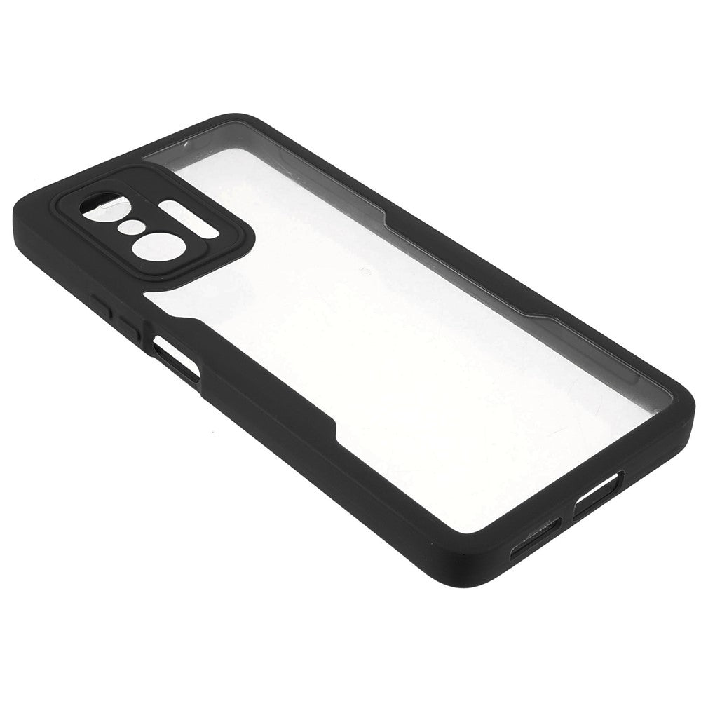 Kameralinsskydd Akryl + TPU Heltäckande Hybrid Mobilskal med PET-skärmfilm för Xiaomi 11T/11T Pro