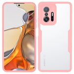 Kameralinsskydd Akryl + TPU Heltäckande Hybrid Mobilskal med PET-skärmfilm för Xiaomi 11T/11T Pro
