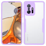 Kameralinsskydd Akryl + TPU Heltäckande Hybrid Mobilskal med PET-skärmfilm för Xiaomi 11T/11T Pro