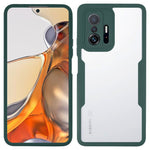 Kameralinsskydd Akryl + TPU Heltäckande Hybrid Mobilskal med PET-skärmfilm för Xiaomi 11T/11T Pro
