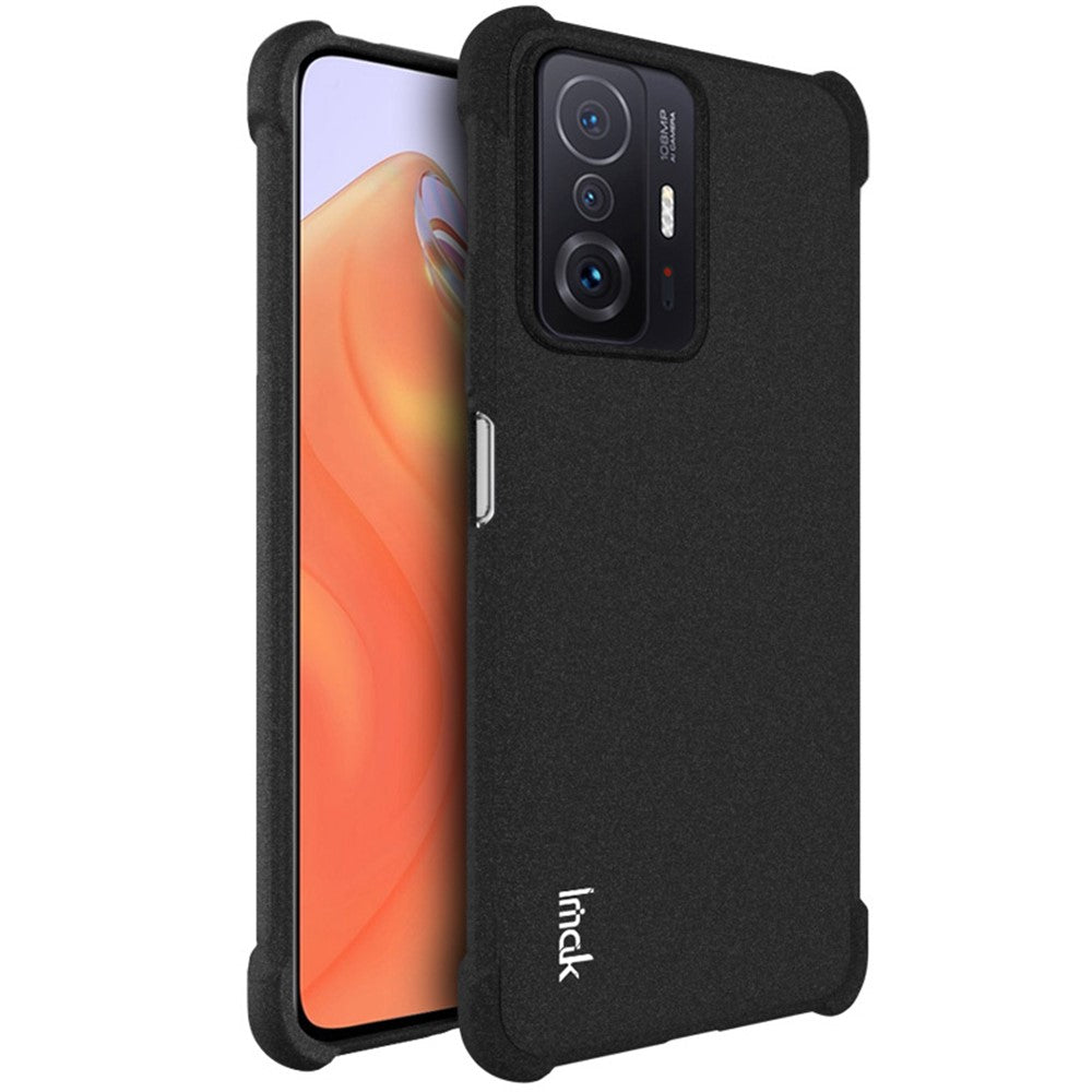 IMAK Heavy Duty Corner Protection Matte TPU Anti-Fall Case with Screen Protector for Xiaomi 11T / 11T Pro
