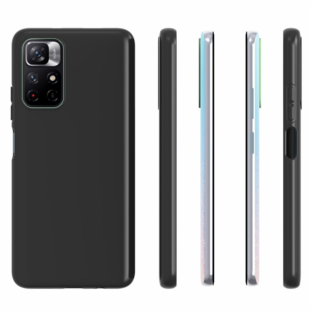 10Pcs/Pack Soft TPU Double-sided Matte Finish Protective Cell Phone Back Cover for Xiaomi Redmi Note 11 5G (China) (MediaTek)/Redmi Note 11T 5G/Redmi Note 11S 5G
