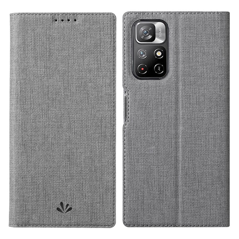 VILI DMX-serien reptålig mobilmobilväska PU-läder stativ automatiskt magnetiskt stängt mobilskal för Xiaomi Redmi Note 11 5G (Kina) (MediaTek)/Note 11S 5G/Note 11T 5G