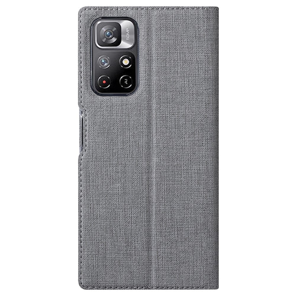 VILI DMX-serien reptålig mobilmobilväska PU-läder stativ automatiskt magnetiskt stängt mobilskal för Xiaomi Redmi Note 11 5G (Kina) (MediaTek)/Note 11S 5G/Note 11T 5G