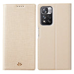 VILI DMX Series Flip Phone Case Textured PU Leather Stand Auto Magnetic Closed Phone Cover for Xiaomi Redmi Note 11 Pro+ 5G/Redmi Note 11 Pro 5G (China) (MediaTek)