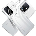 Transparent Soft TPU Protective Phone Case with Tempered Glass Screen Protector for Xiaomi 11T/11T Pro