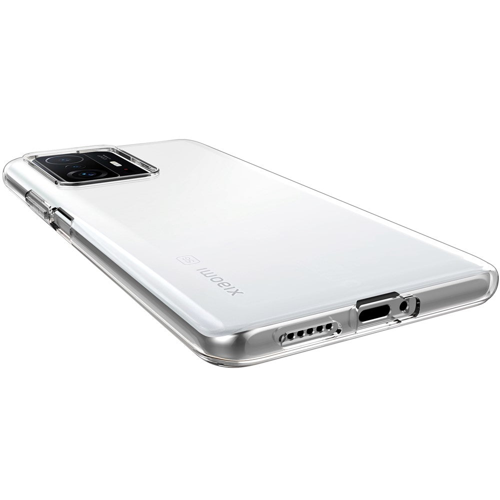 Transparent Soft TPU Protective Phone Case with Tempered Glass Screen Protector for Xiaomi 11T/11T Pro