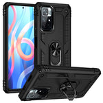 Ringstöd Funktion Reptålig Stötsäker Hårt PC Mjukt TPU Skyddsskal för Xiaomi Redmi Note 11 5G (Kina) (MediaTek)/Redmi Note 11T 5G/Note 11S 5G