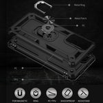 Ring Kickstand Function Anti-scratch Shockproof Hard PC Soft TPU Protective Case for Xiaomi Redmi Note 11 5G (China) (MediaTek)/Redmi Note 11T 5G/Note 11S 5G