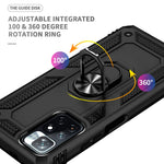 Ring Kickstand Function Anti-scratch Shockproof Hard PC Soft TPU Protective Case for Xiaomi Redmi Note 11 5G (China) (MediaTek)/Redmi Note 11T 5G/Note 11S 5G