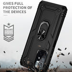 Ring Kickstand Function Anti-scratch Shockproof Hard PC Soft TPU Protective Case for Xiaomi Redmi Note 11 5G (China) (MediaTek)/Redmi Note 11T 5G/Note 11S 5G