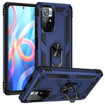 Ring Kickstand Function Anti-scratch Shockproof Hard PC Soft TPU Protective Case for Xiaomi Redmi Note 11 5G (China) (MediaTek)/Redmi Note 11T 5G/Note 11S 5G