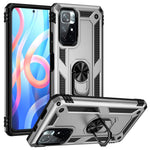Ring Kickstand Function Anti-scratch Shockproof Hard PC Soft TPU Protective Case for Xiaomi Redmi Note 11 5G (China) (MediaTek)/Redmi Note 11T 5G/Note 11S 5G