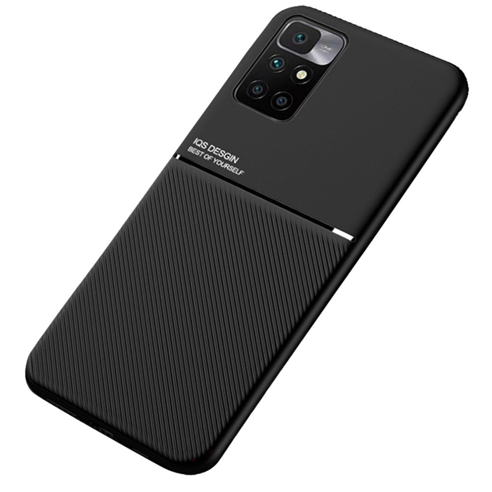 Stötsäkert mobilfodral TPU-mobilskal PU-läder stötsäkert mobilfodral med inbyggd magnetisk metallplåt för Xiaomi Redmi Note 11 4G (MediaTek)/Redmi 10 4G (2021)/Redmi 10 2022 4G