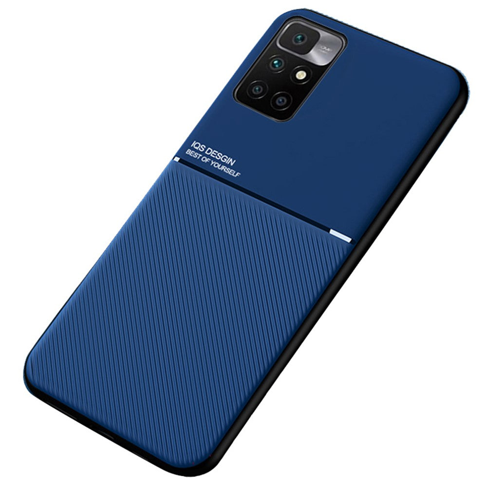 Stötsäkert mobilfodral TPU-mobilskal PU-läder stötsäkert mobilfodral med inbyggd magnetisk metallplåt för Xiaomi Redmi Note 11 4G (MediaTek)/Redmi 10 4G (2021)/Redmi 10 2022 4G