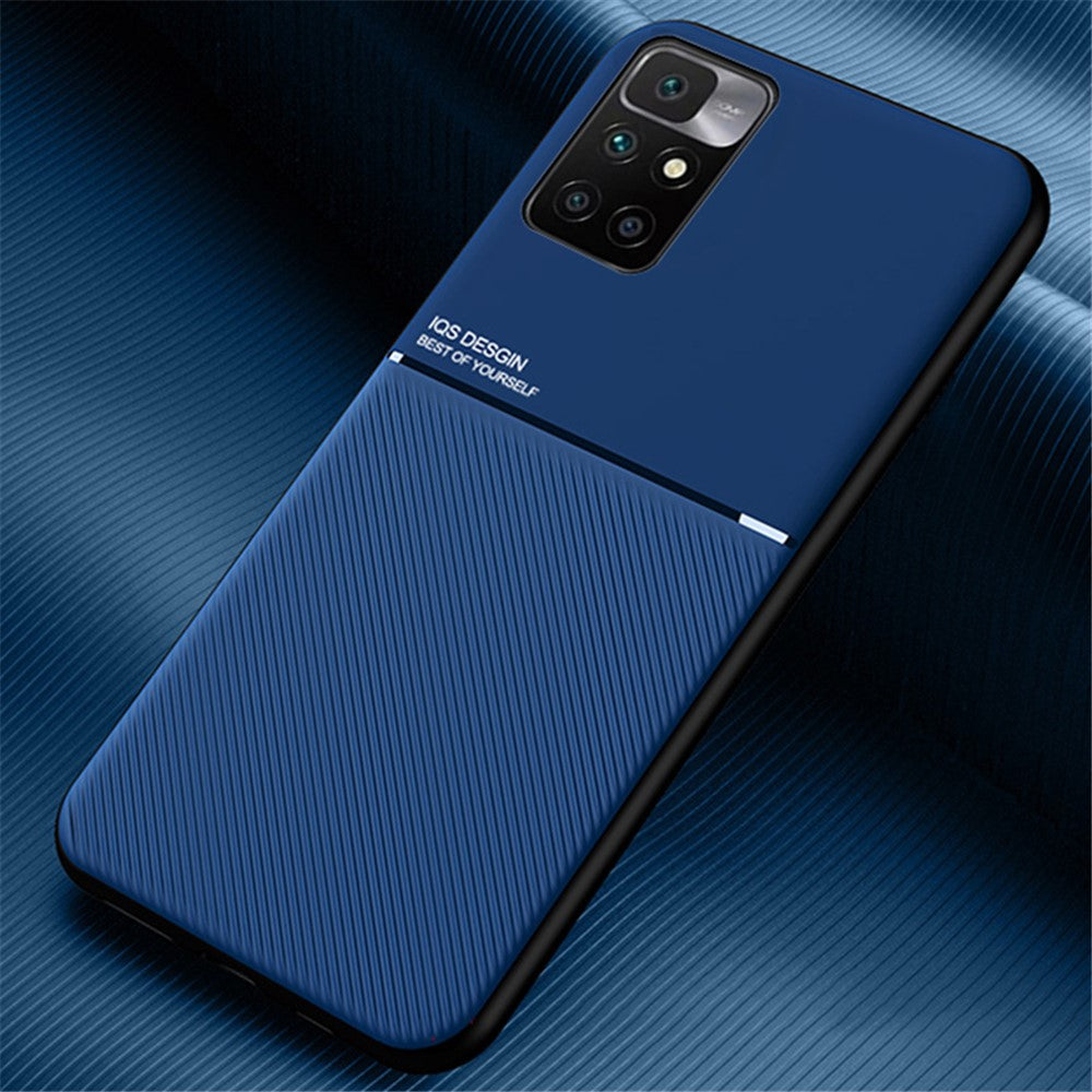 Stötsäkert mobilfodral TPU-mobilskal PU-läder stötsäkert mobilfodral med inbyggd magnetisk metallplåt för Xiaomi Redmi Note 11 4G (MediaTek)/Redmi 10 4G (2021)/Redmi 10 2022 4G